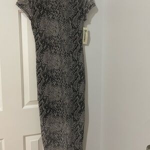 Elegant Snake Print Dress